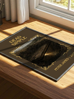 Dead Simple Classic Book Art Print by Peter James – print on a sunlit desk