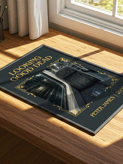 Looking Good Dead Classic Book Art Print by Peter James – print on a sunlit desk