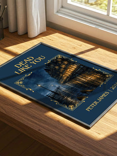 Dead Like You Classic Book Art Print by Peter James – print on a sunlit desk
