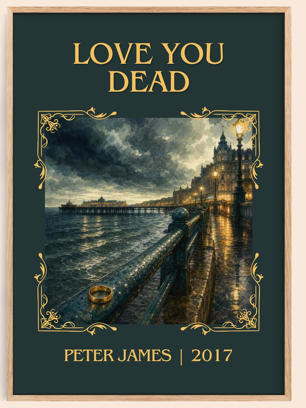 Love You Dead Classic Book Art Print by Peter James – book poster