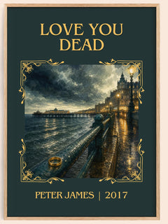 Love You Dead Classic Book Art Print by Peter James – book poster