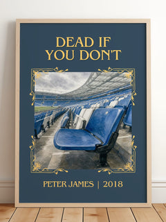 Dead If You Don't Classic Book Art Print by Peter James – framed print leaning on a wooden floor