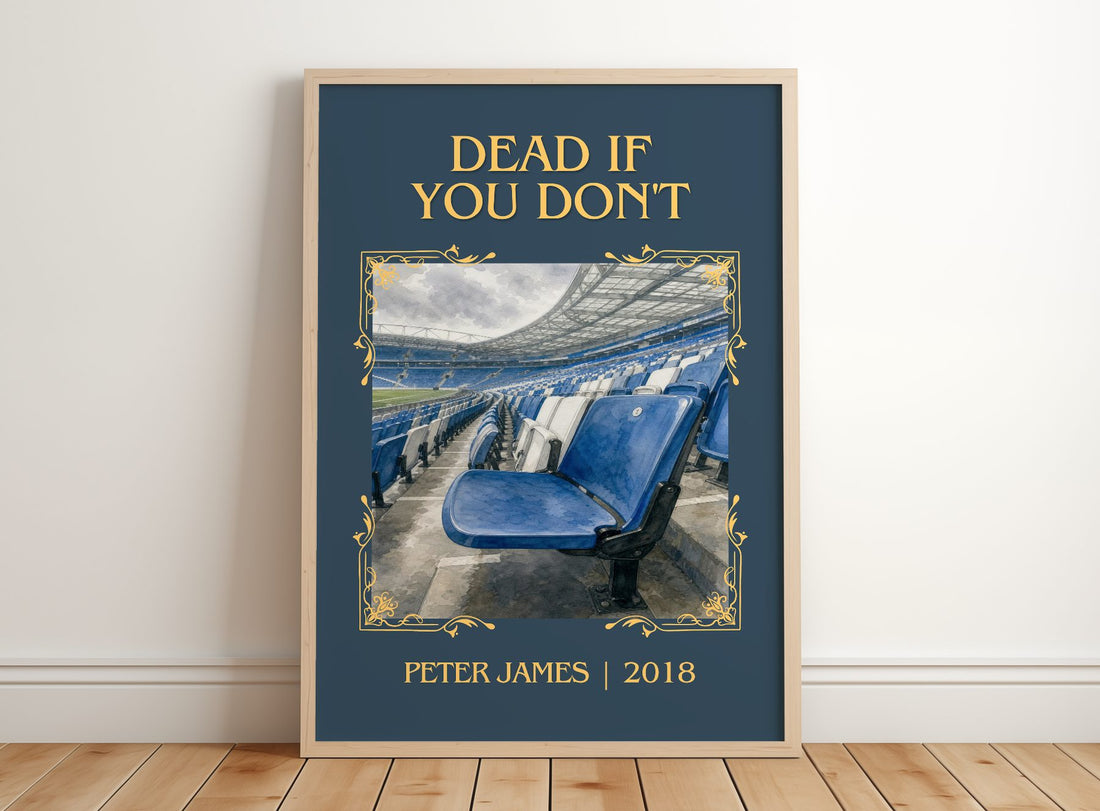Dead If You Don't Classic Book Art Print by Peter James – framed print leaning on a wooden floor