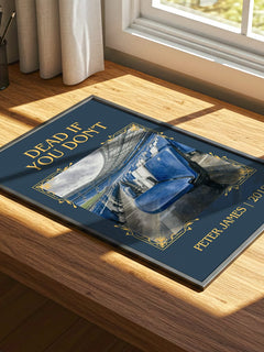 Dead If You Don't Classic Book Art Print by Peter James – print on a sunlit desk