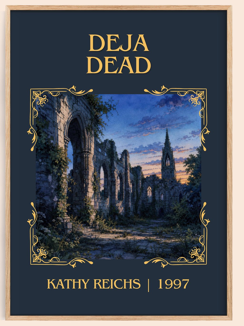 Déjà Dead Classic Book Art Print by Kathy Reichs – book poster