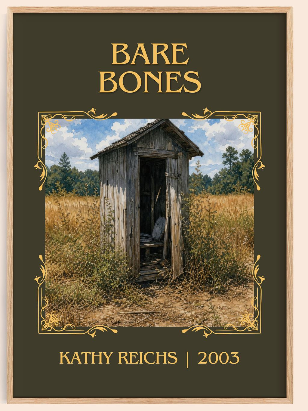 Bare Bones Classic Book Art Print by Kathy Reichs – book poster