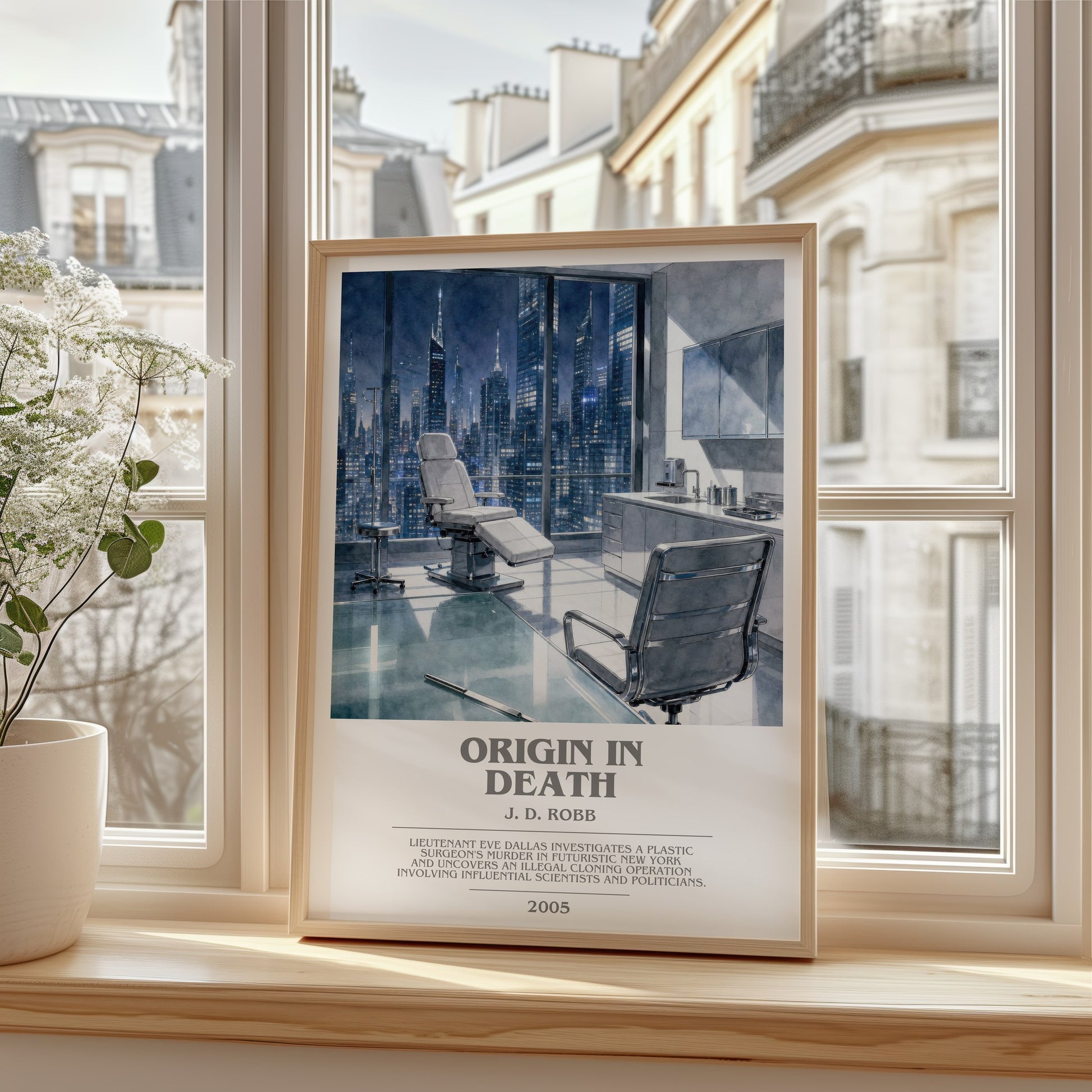 Origin In Death bookish poster colour and style options – J. D. Robb book art