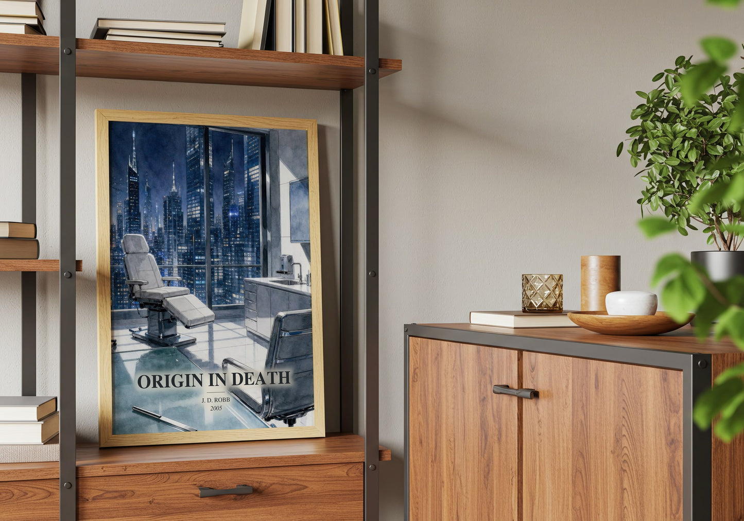 Origin In Death book watercolour illustration paper finish options – matte satin gloss