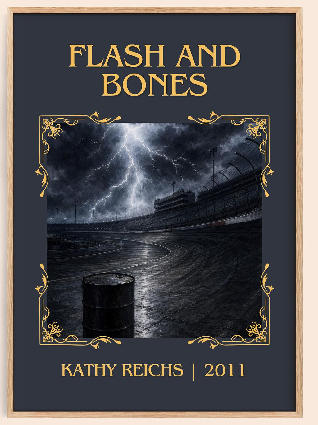 Flash and Bones Classic Book Art Print by Kathy Reichs – book poster