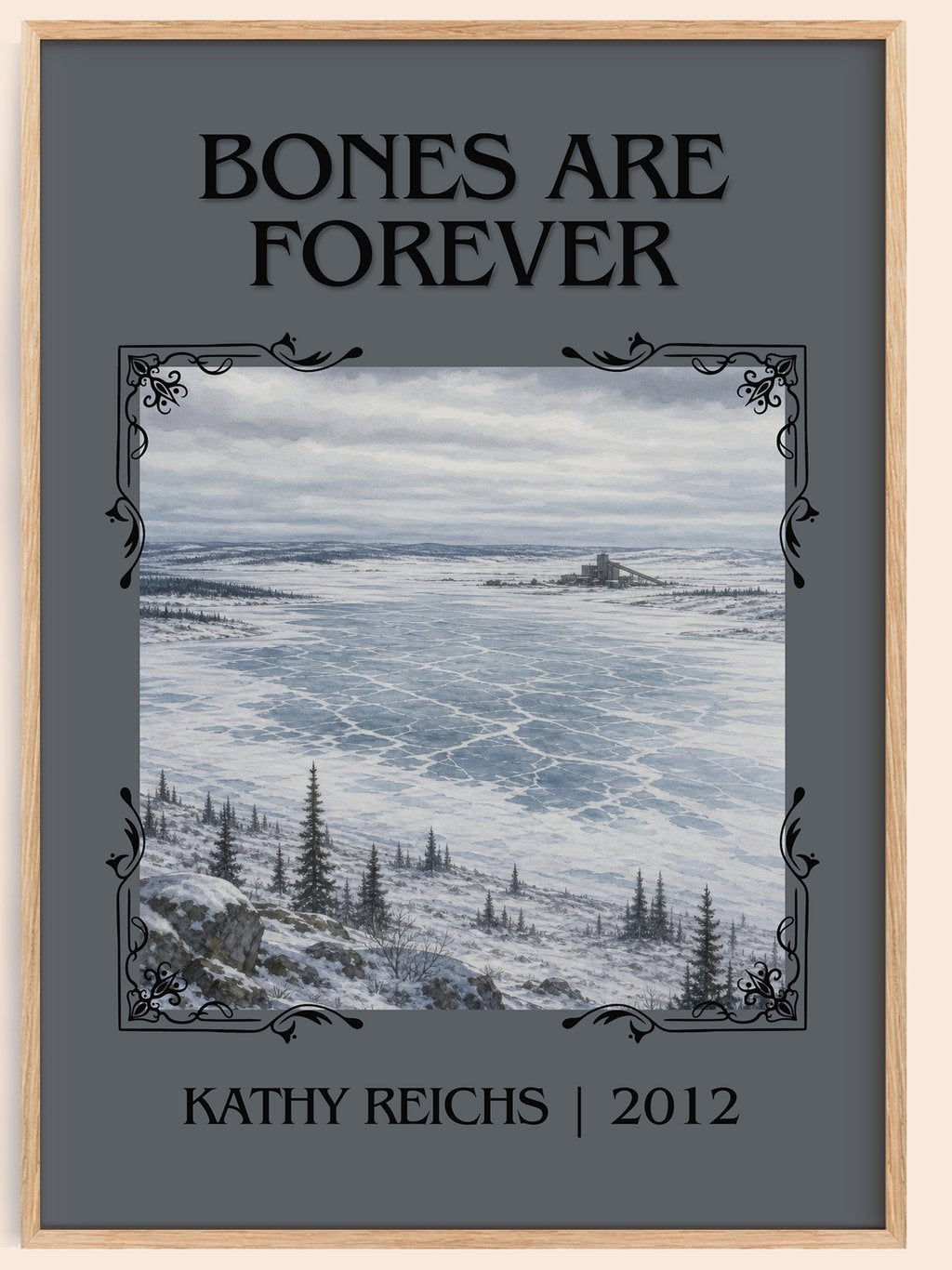 Bones Are Forever Classic Book Art Print by Kathy Reichs – book poster