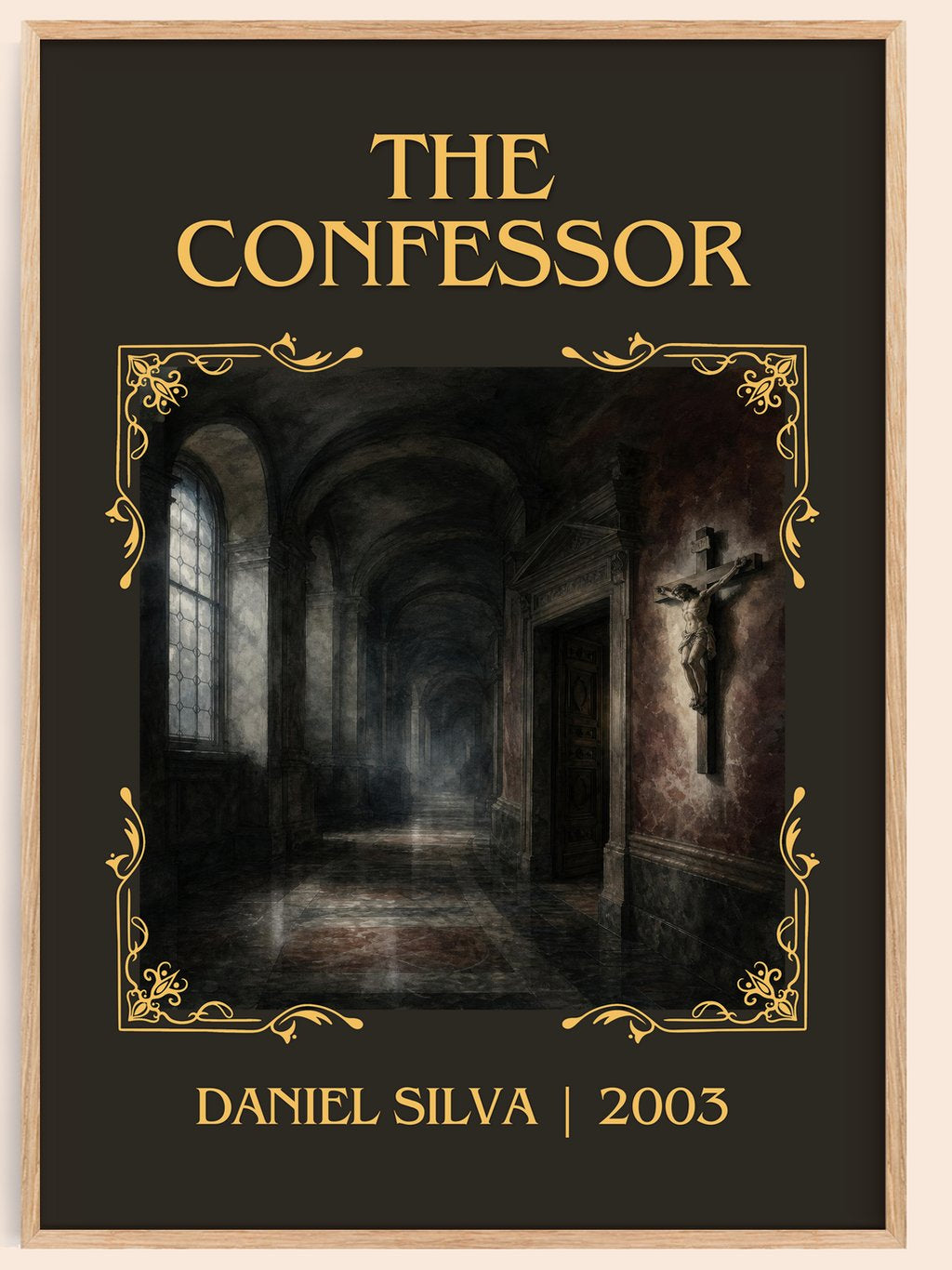 The Confessor Classic Book Art Print by Daniel Silva – book poster
