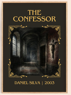 The Confessor Classic Book Art Print by Daniel Silva – book poster
