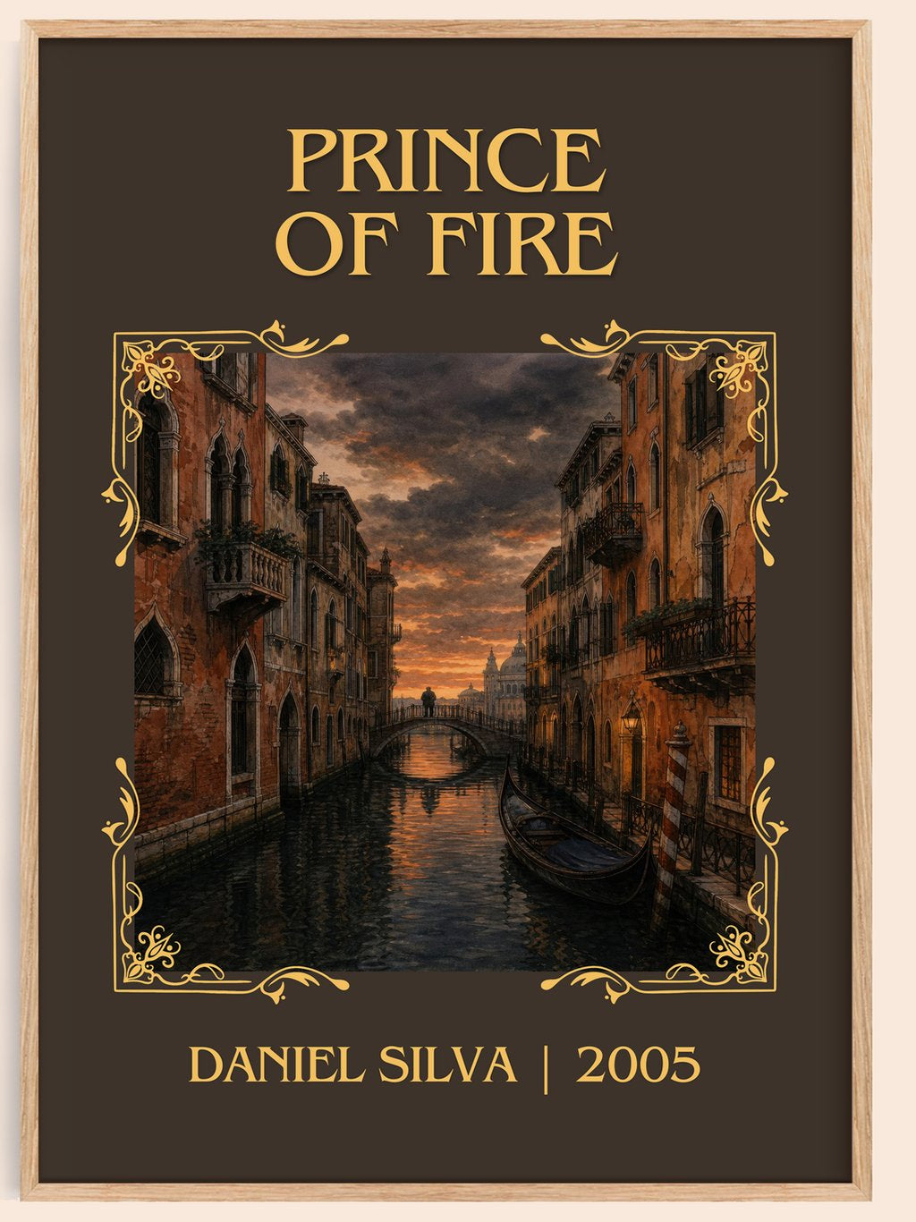 Prince of Fire Classic Book Art Print by Daniel Silva – book poster