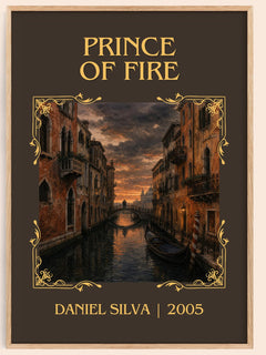 Prince of Fire Classic Book Art Print by Daniel Silva – book poster