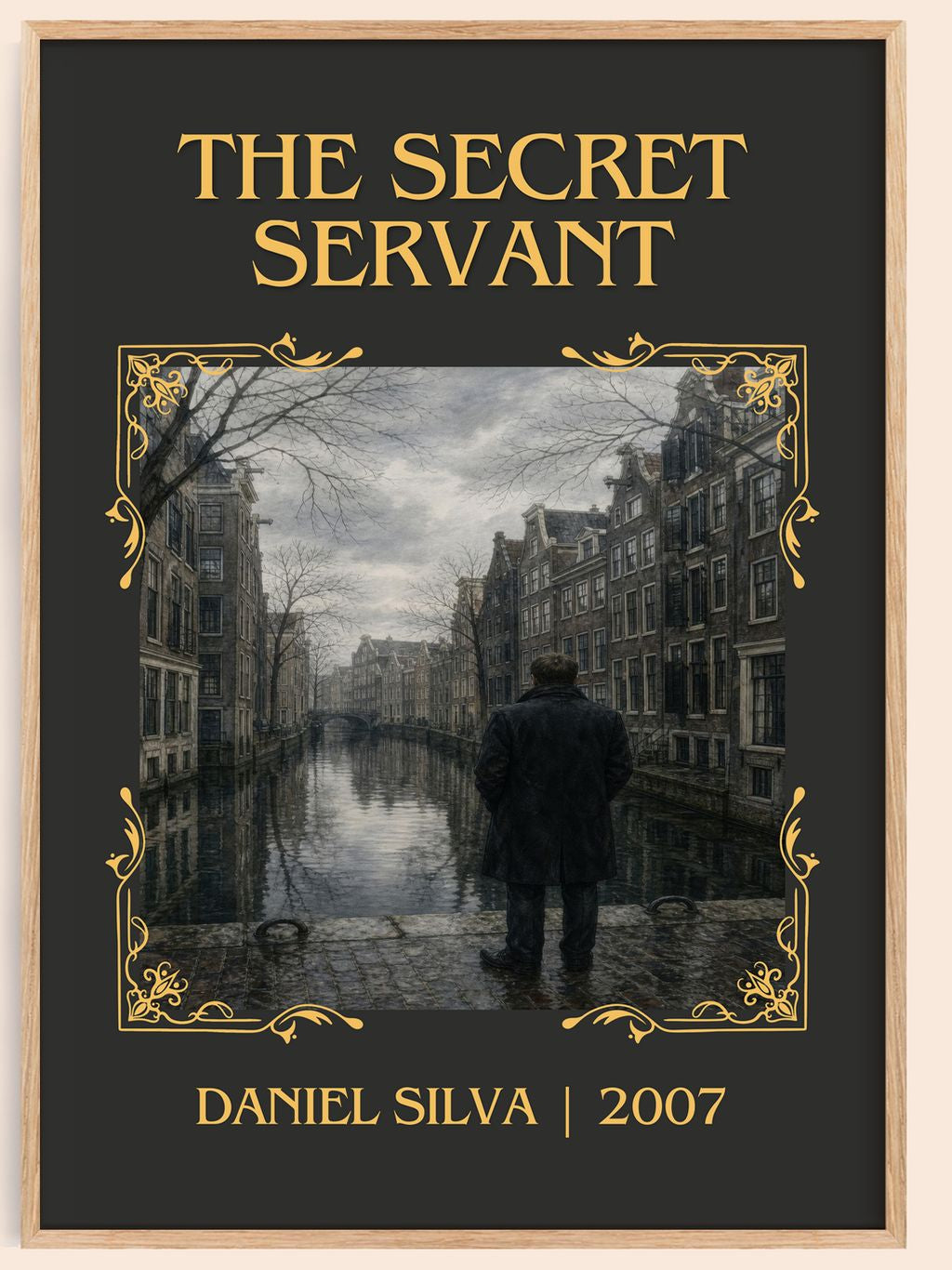 The Secret Servant Classic Book Art Print by Daniel Silva – book poster