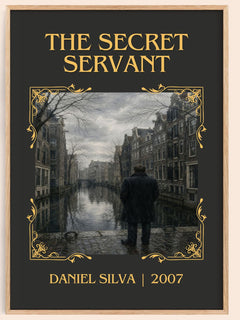 The Secret Servant Classic Book Art Print by Daniel Silva – book poster