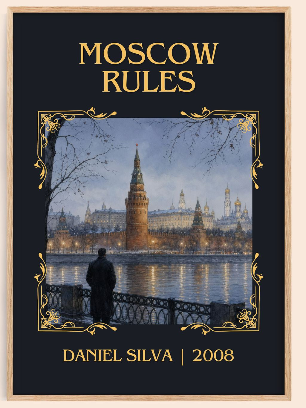 Moscow Rules Classic Book Art Print by Daniel Silva – book poster
