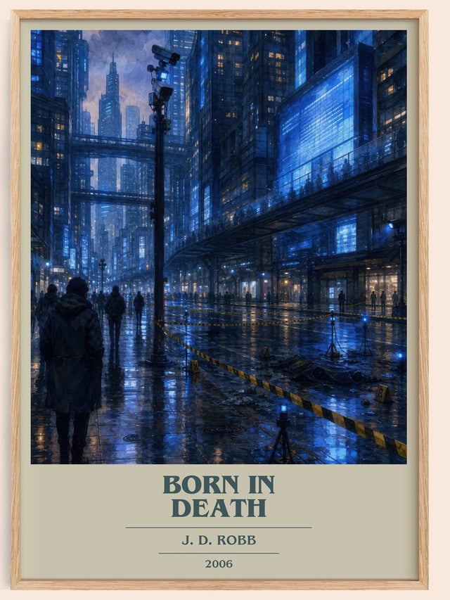 Born In Death Book Cover Poster by J. D. Robb