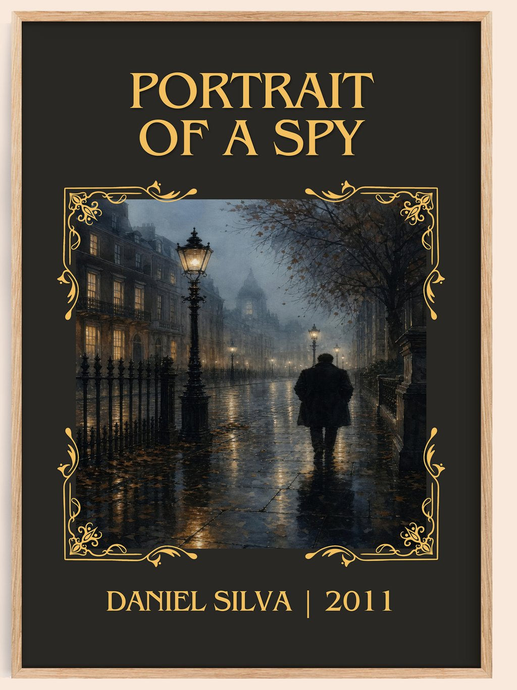 Portrait of a Spy Classic Book Art Print by Daniel Silva – book poster