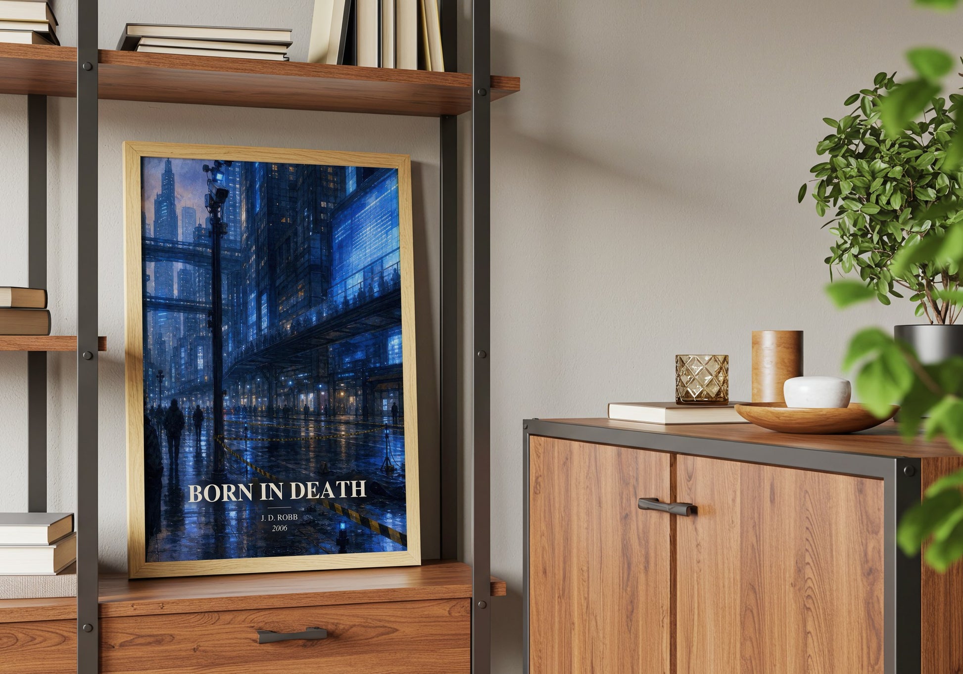Born In Death book watercolour illustration paper finish options – matte satin gloss