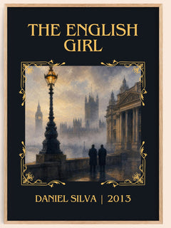 The English Girl Classic Book Art Print by Daniel Silva – book poster