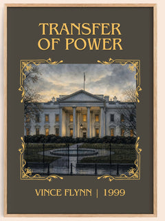 Transfer of Power Classic Book Art Print by Vince Flynn – book poster