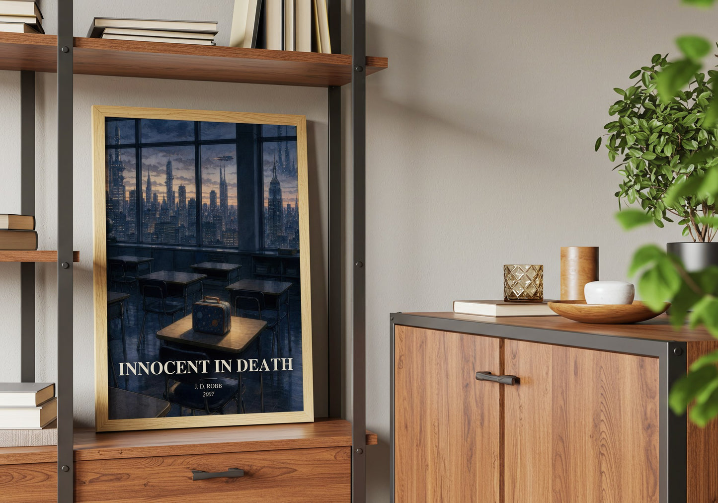 Innocent In Death book watercolour illustration paper finish options – matte satin gloss