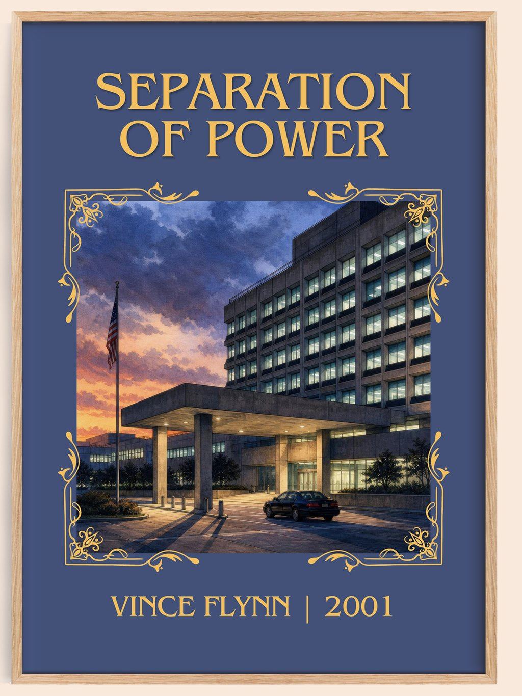 Separation of Power Classic Book Art Print by Vince Flynn – book poster