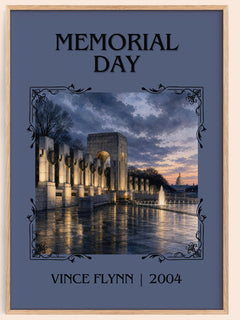 Memorial Day Classic Book Art Print by Vince Flynn – book poster