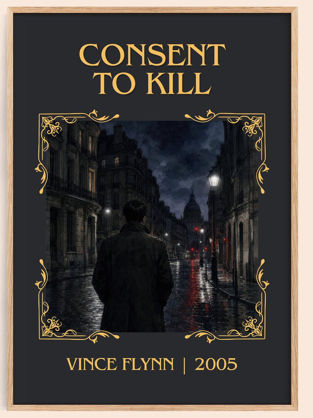 Consent to Kill Classic Book Art Print by Vince Flynn – book poster