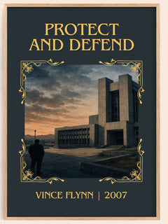 Protect and Defend Classic Book Art Print by Vince Flynn – book poster
