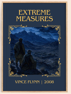 Extreme Measures Classic Book Art Print by Vince Flynn – book poster