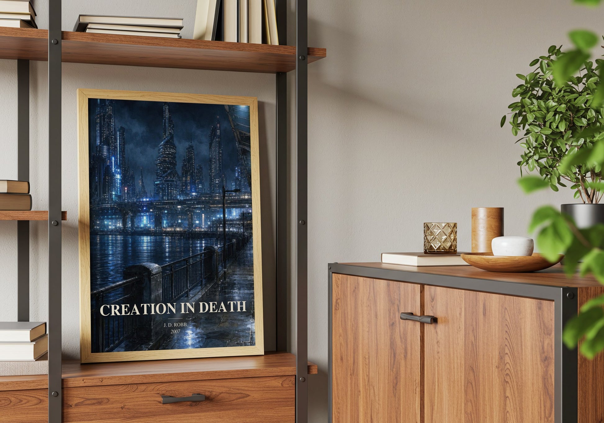 Creation In Death book watercolour illustration paper finish options – matte satin gloss