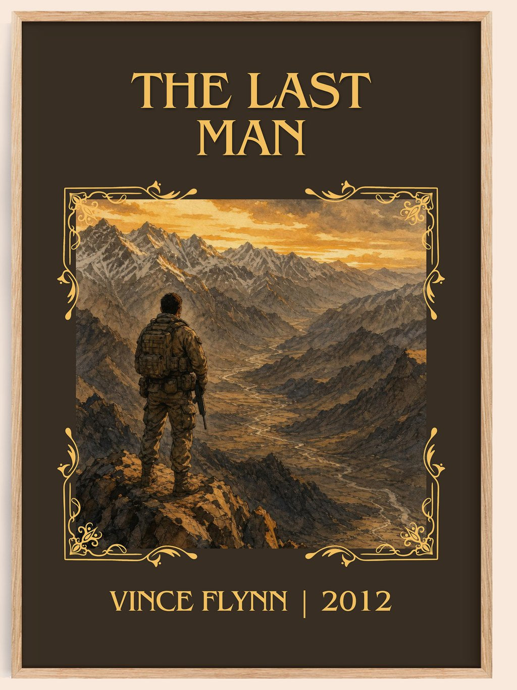 The Last Man Classic Book Art Print by Vince Flynn – book poster