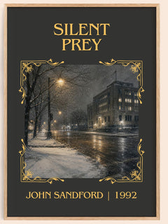 Silent Prey Classic Book Art Print by John Sandford – book poster