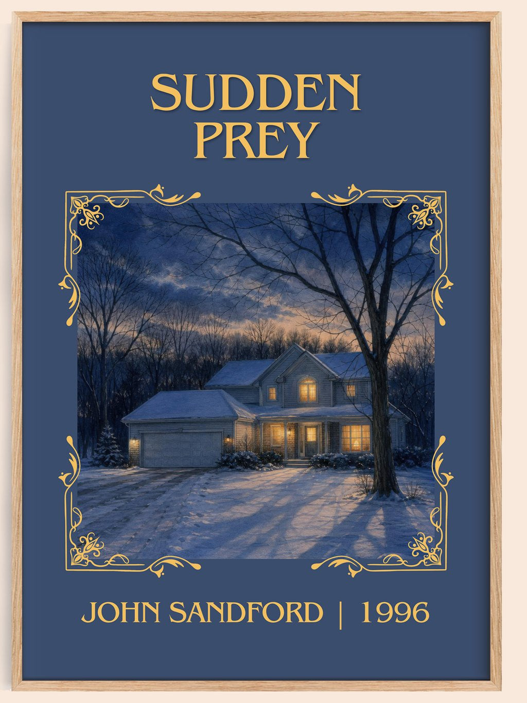 Sudden Prey Classic Book Art Print by John Sandford – book poster