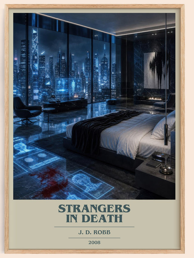 Strangers In Death Book Cover Poster by J. D. Robb