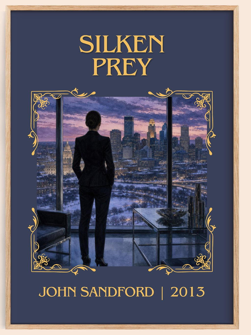 Silken Prey Classic Book Art Print by John Sandford – book poster