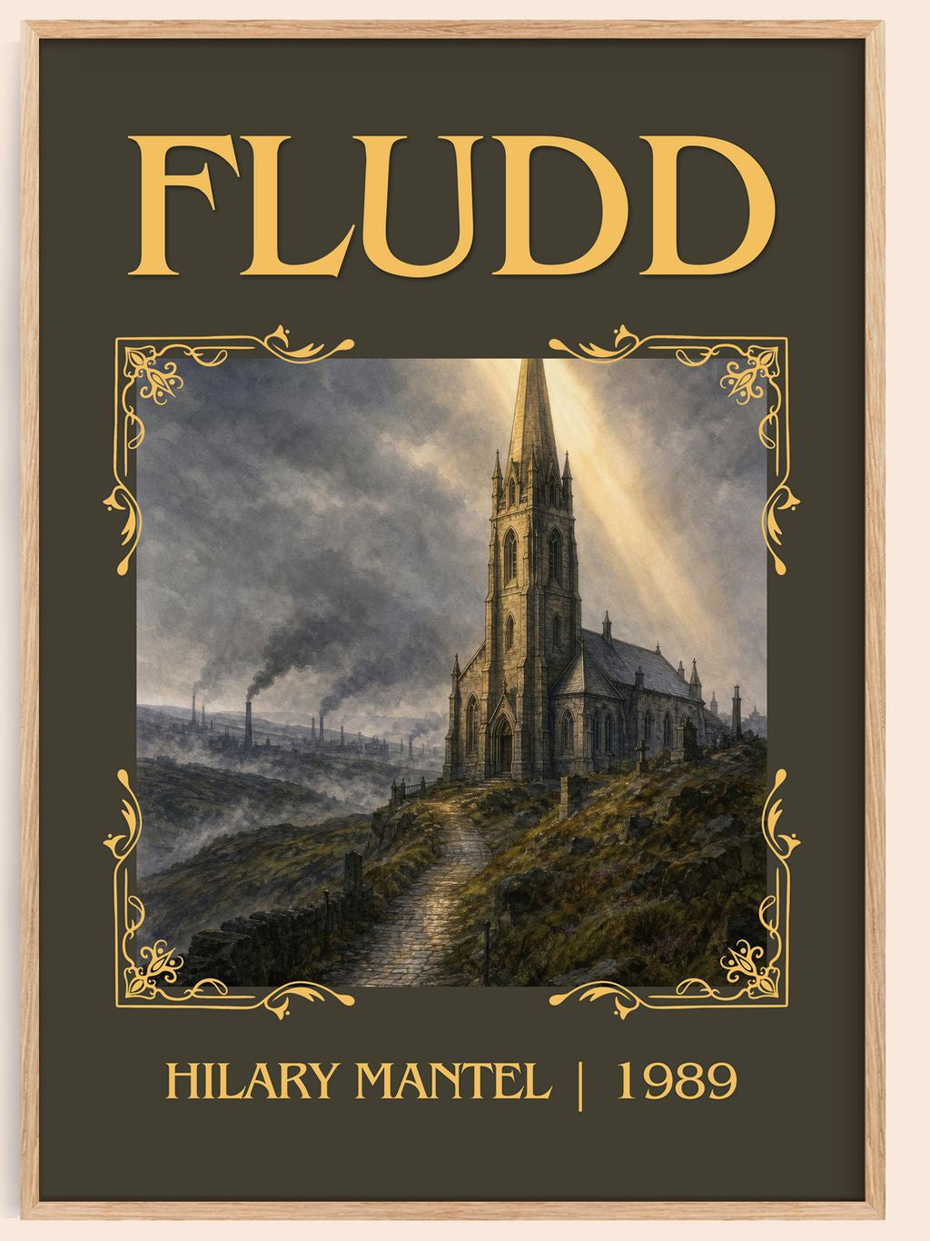Fludd Classic Book Art Print by Hilary Mantel – book poster