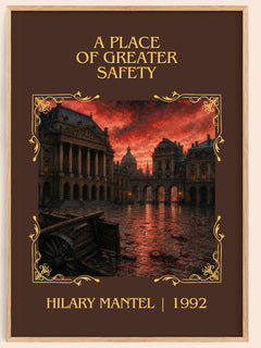 A Place of Greater Safety Classic Book Art Print by Hilary Mantel – book poster