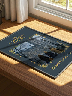An Experiment in Love Classic Book Art Print by Hilary Mantel – print on a sunlit desk