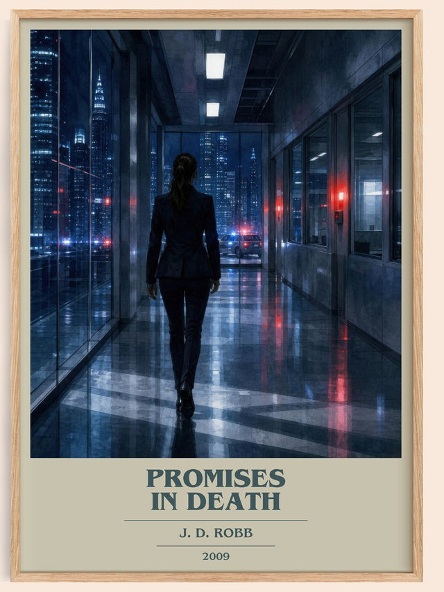 Promises In Death Book Cover Poster by J. D. Robb