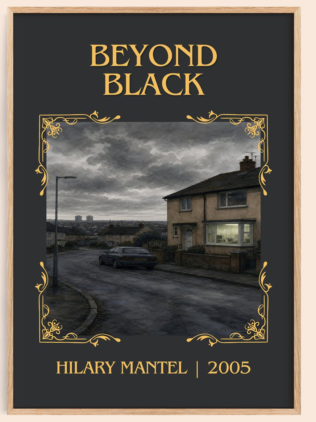 Beyond Black Classic Book Art Print by Hilary Mantel – book poster