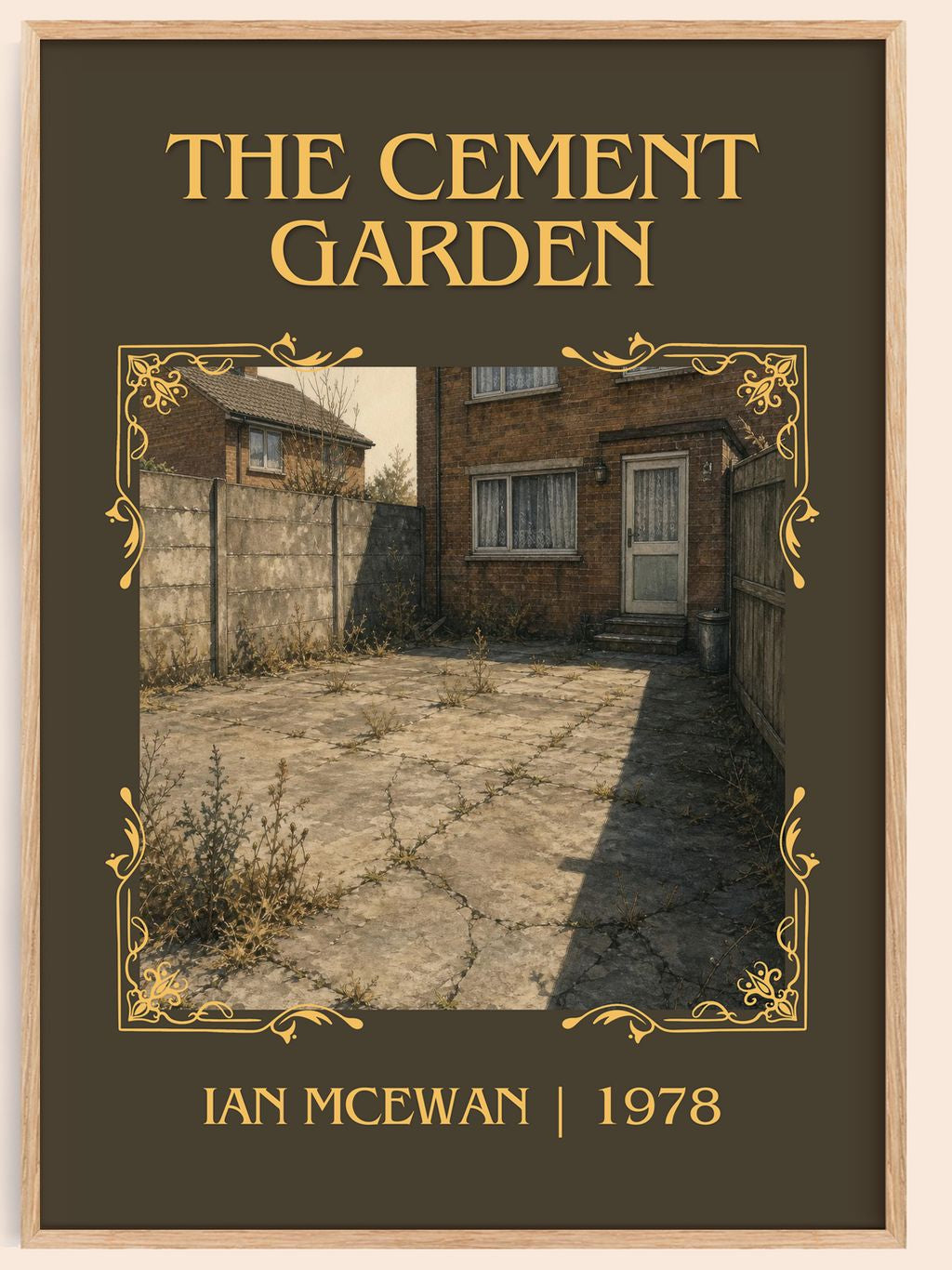 The Cement Garden Classic Book Art Print by Ian McEwan – book poster