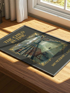The Child in Time Classic Book Art Print by Ian McEwan – print on a sunlit desk