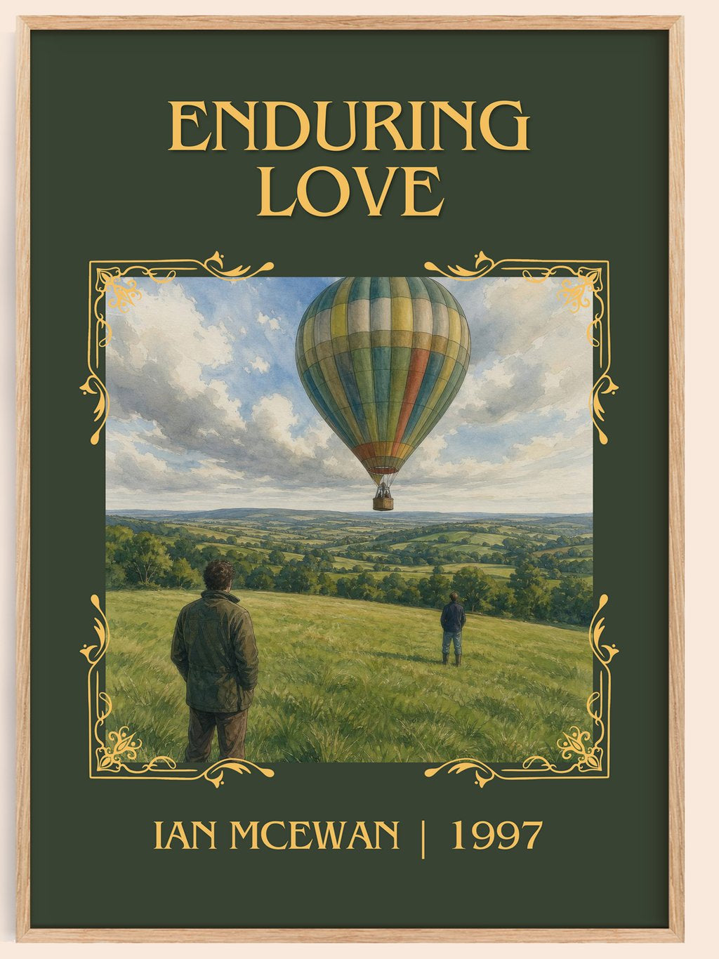 Enduring Love Classic Book Art Print by Ian McEwan – book poster
