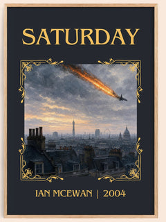 Saturday Classic Book Art Print by Ian McEwan – book poster
