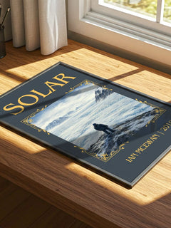 Solar Classic Book Art Print by Ian McEwan – print on a sunlit desk