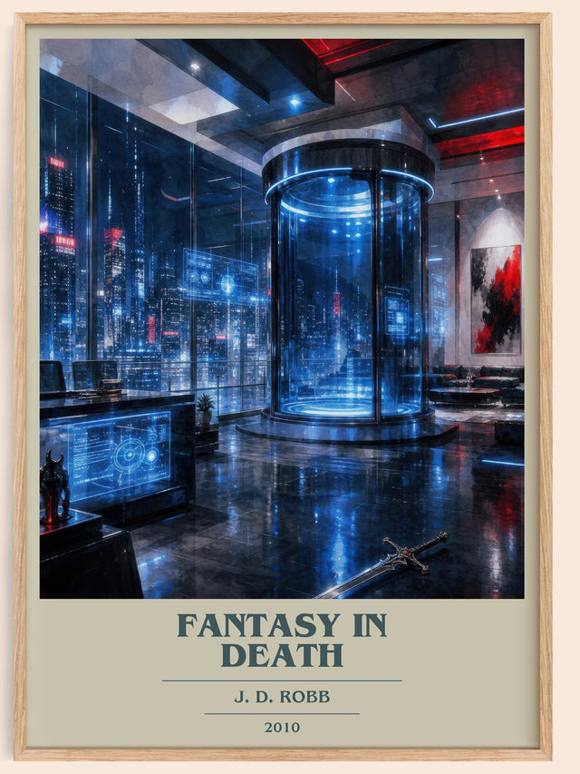 Fantasy In Death Book Cover Poster by J. D. Robb