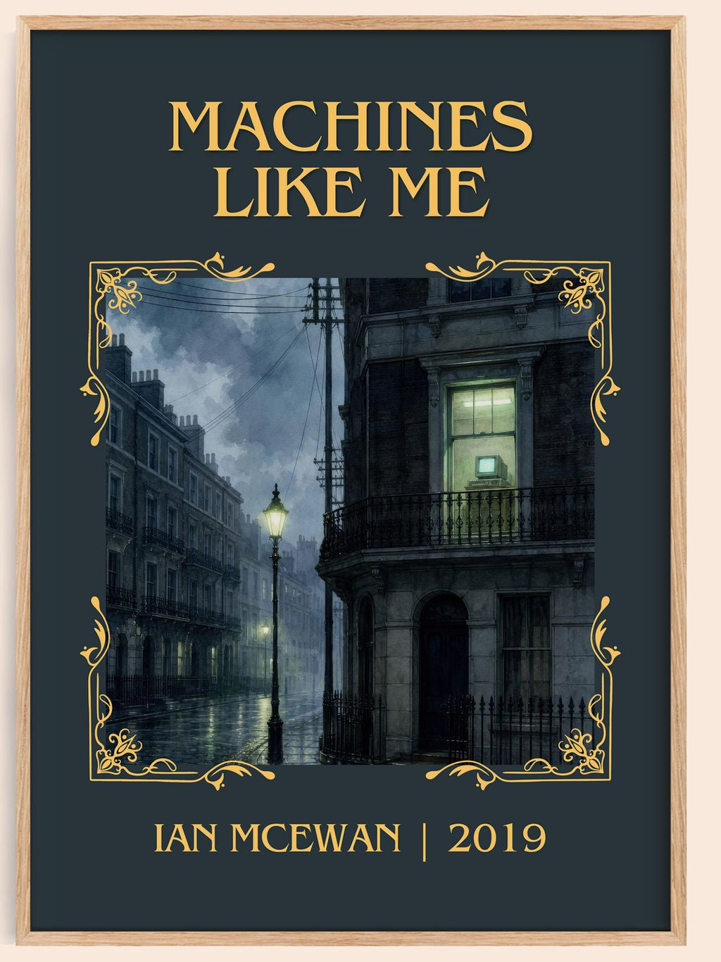 Machines Like Me Classic Book Art Print by Ian McEwan – book poster
